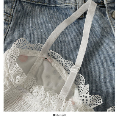 Chaleco Corto de Encaje con Bordado y Detalles de Cuentas para Mujer - Image 14