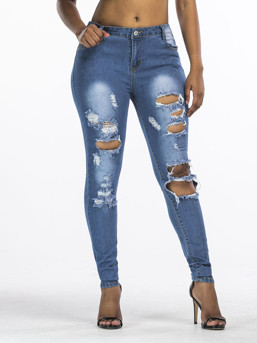 Pantalones Vaqueros Rotos para Mujer - Estilo y Comodidad - Image 10