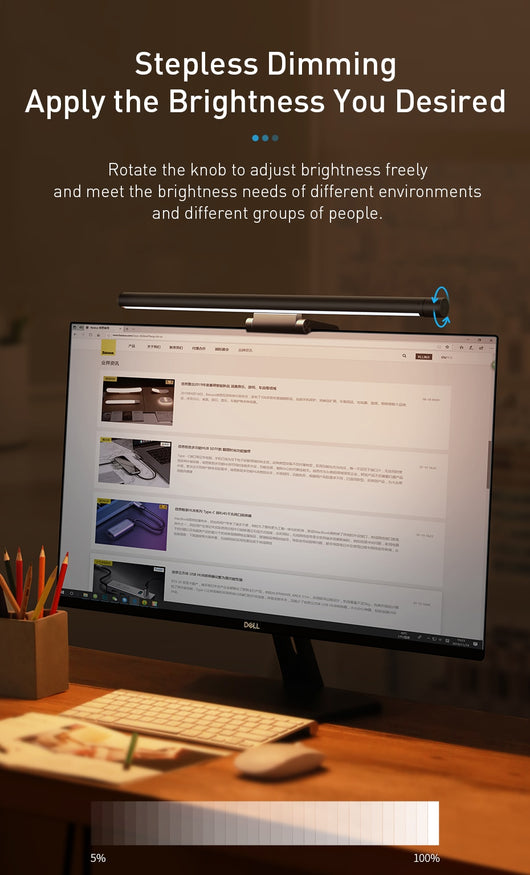 Lámpara LED para Monitor con Atenuación Táctil USB - Image 21