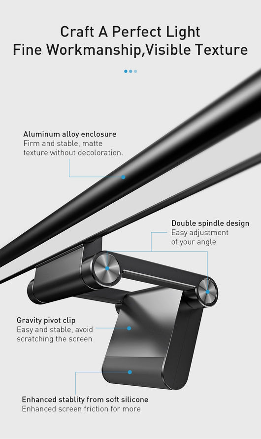 Lámpara LED para Monitor con Atenuación Táctil USB - Image 25