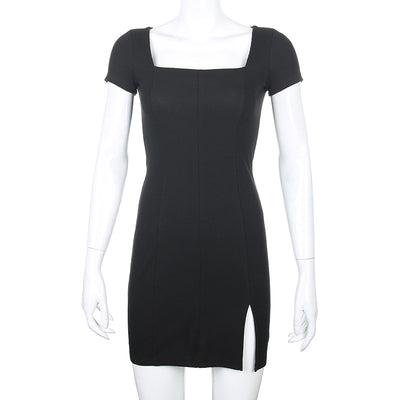 Vestido Elegante Cuello Cuadrado con Cintura Plisada Ajustado - Image 25