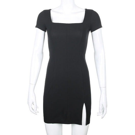 Vestido Elegante Cuello Cuadrado con Cintura Plisada Ajustado - Image 25