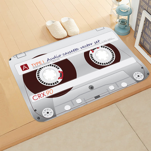 Tapete Redondo Colorido Diseño Discos Vinilo Antideslizante para Dormitorio y Sala - Image 16