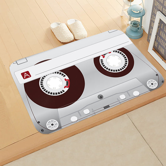 Tapete Redondo Colorido Diseño Discos Vinilo Antideslizante para Dormitorio y Sala - Image 17