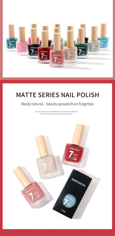 Esmalte de Uñas Mate Nude sin Horno de Secado Rápido - Image 36