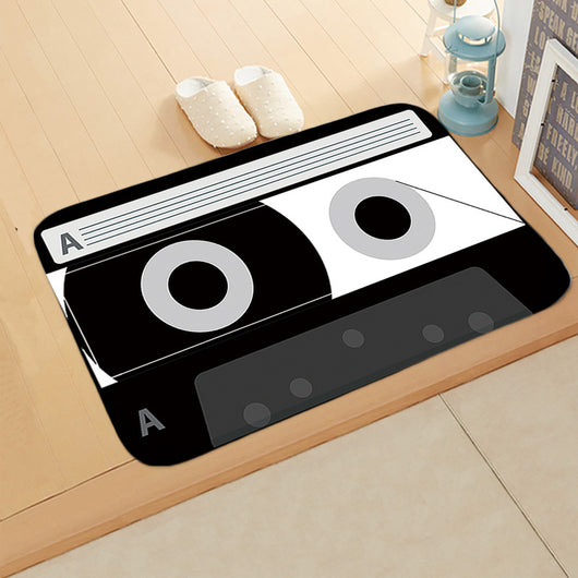 Tapete Redondo Colorido Diseño Discos Vinilo Antideslizante para Dormitorio y Sala - Image 18