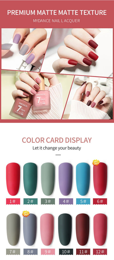 Esmalte de Uñas Mate Nude sin Horno de Secado Rápido - Image 38