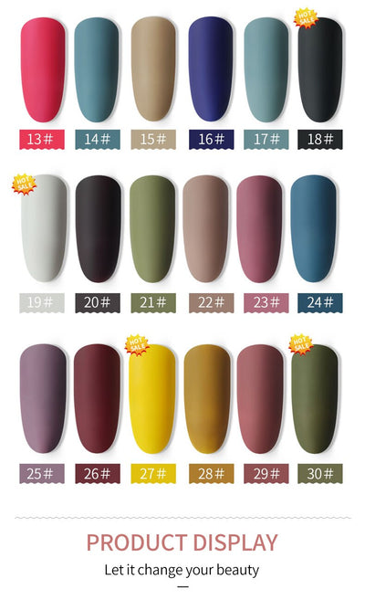 Esmalte de Uñas Mate Nude sin Horno de Secado Rápido - Image 39