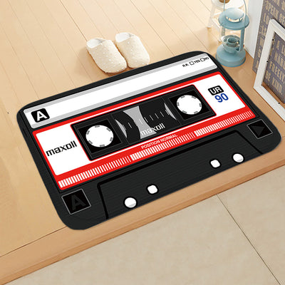 Tapete Redondo Colorido Diseño Discos Vinilo Antideslizante para Dormitorio y Sala - Image 20