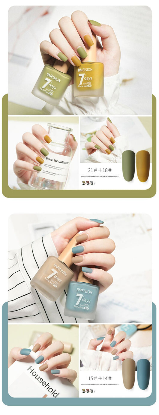 Esmalte de Uñas Mate Nude sin Horno de Secado Rápido - Image 40