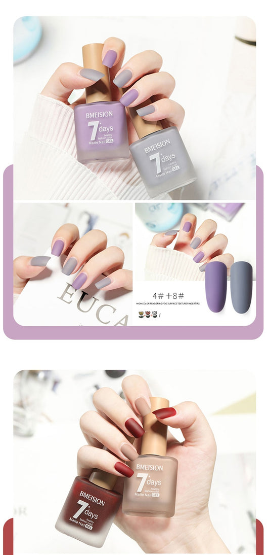 Esmalte de Uñas Mate Nude sin Horno de Secado Rápido - Image 41