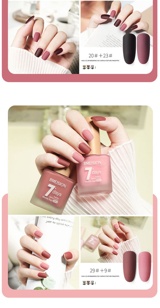 Esmalte de Uñas Mate Nude sin Horno de Secado Rápido - Image 44