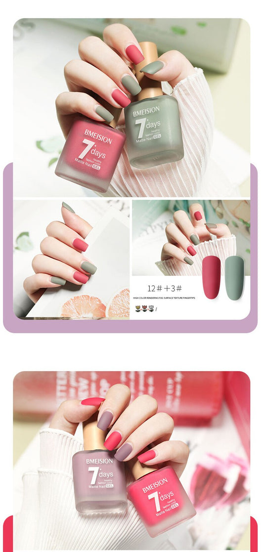 Esmalte de Uñas Mate Nude sin Horno de Secado Rápido - Image 45