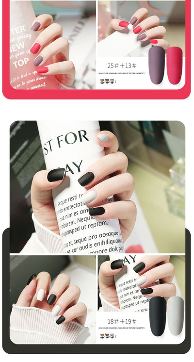 Esmalte de Uñas Mate Nude sin Horno de Secado Rápido - Image 46