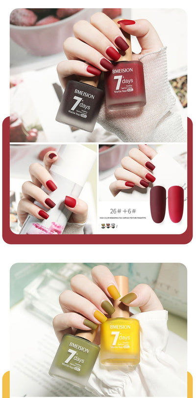 Esmalte de Uñas Mate Nude sin Horno de Secado Rápido - Image 47