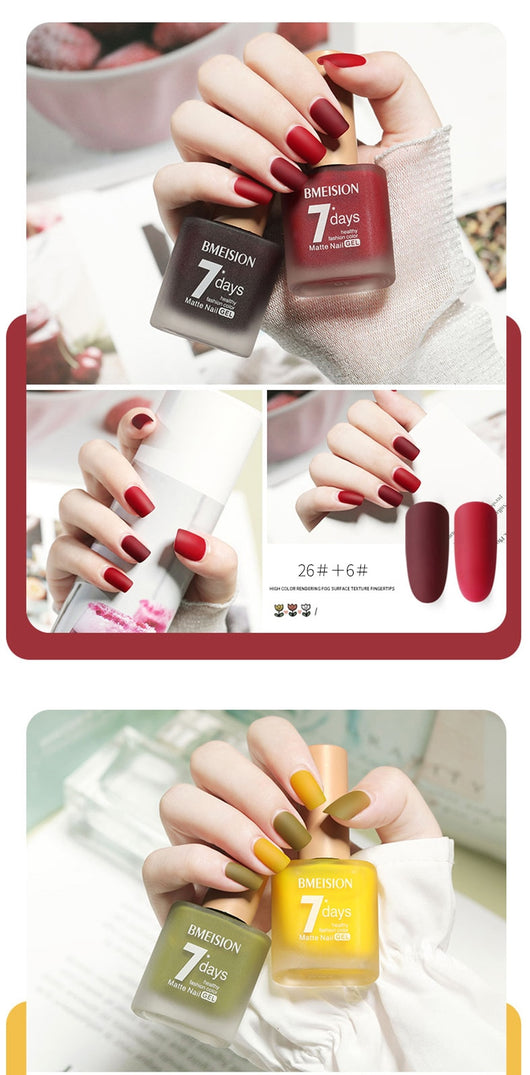 Esmalte de Uñas Mate Nude sin Horno de Secado Rápido - Image 47