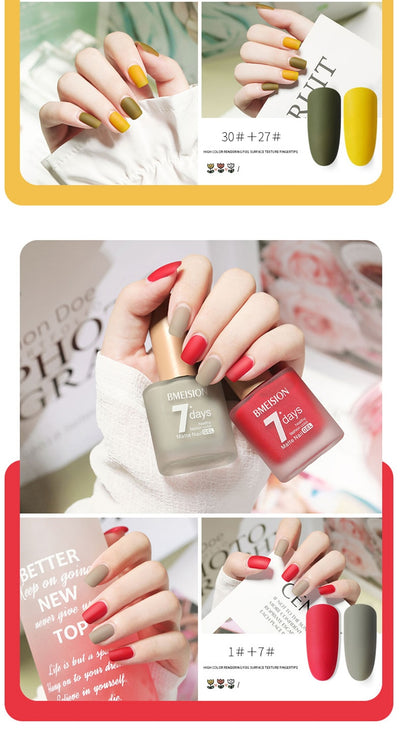 Esmalte de Uñas Mate Nude sin Horno de Secado Rápido - Image 48