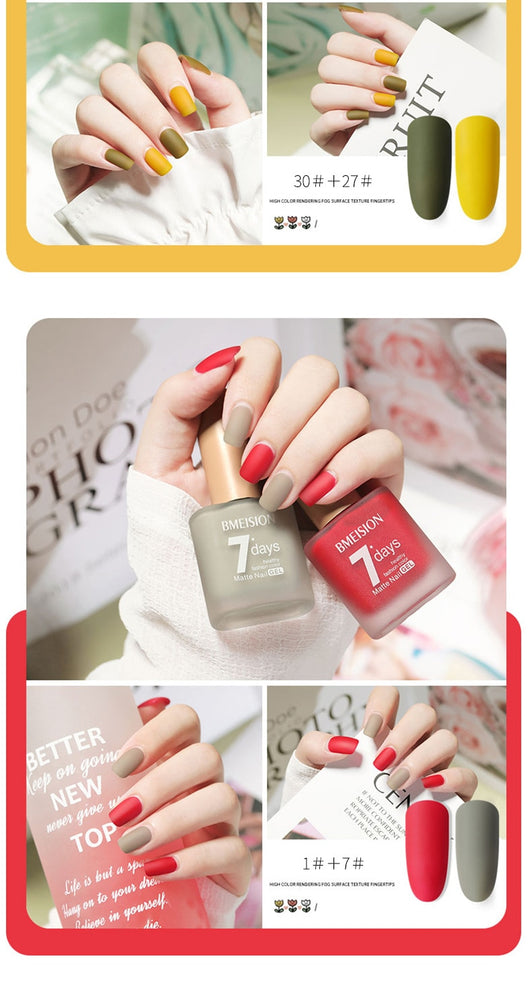Esmalte de Uñas Mate Nude sin Horno de Secado Rápido - Image 48