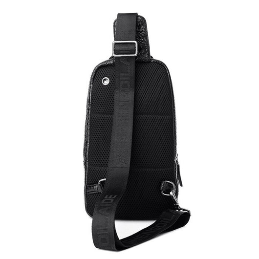 Bolsa Bandolera Hombre Patrón Cocodrilo - Estilo Moderno y Funcional - Image 11