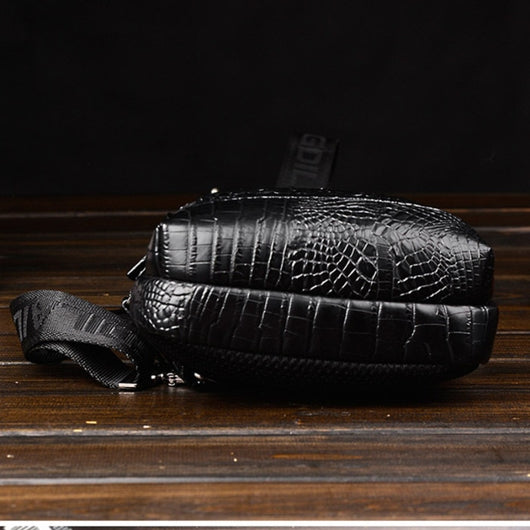 Bolsa Bandolera Hombre Patrón Cocodrilo - Estilo Moderno y Funcional - Image 13