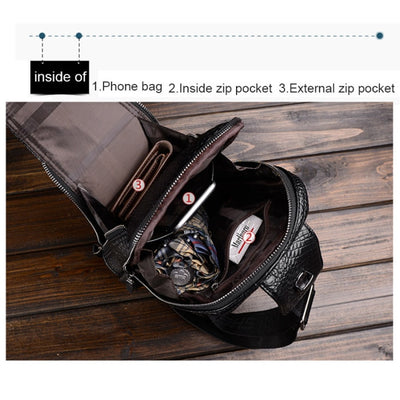 Bolsa Bandolera Hombre Patrón Cocodrilo - Estilo Moderno y Funcional - Image 17