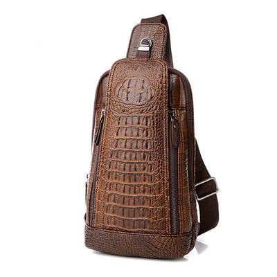 Bolsa Bandolera Hombre Patrón Cocodrilo - Estilo Moderno y Funcional - Image 20