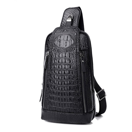 Bolsa Bandolera Hombre Patrón Cocodrilo - Estilo Moderno y Funcional - Image 21