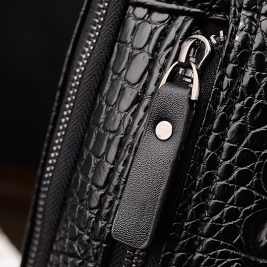 Bolsa Bandolera Hombre Patrón Cocodrilo - Estilo Moderno y Funcional - Image 22