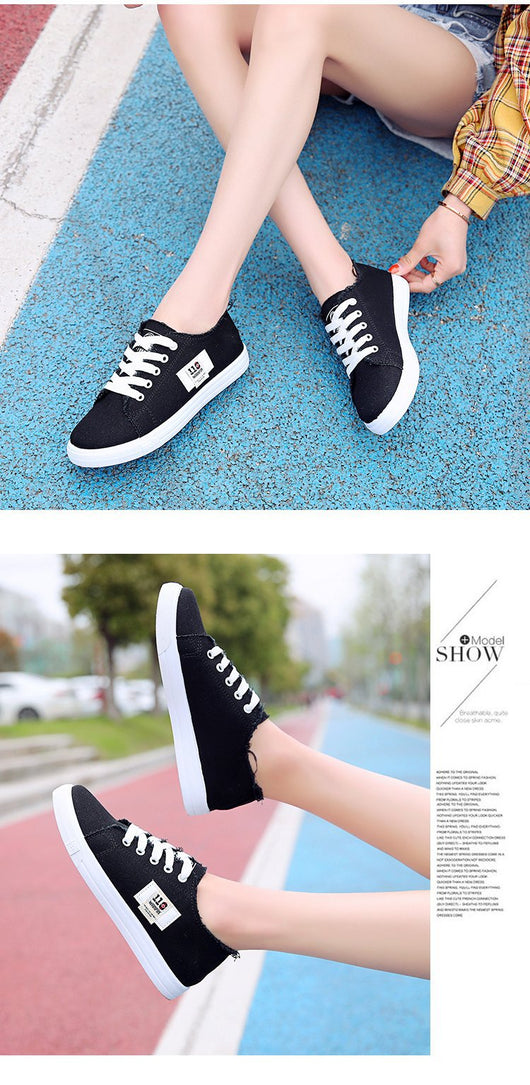 Zapatillas de Lona Blancas Estilo Harajuku para Estudiantes - Tendencia Coreana - Image 8