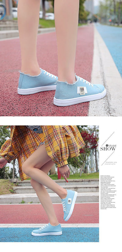 Zapatillas de Lona Blancas Estilo Harajuku para Estudiantes - Tendencia Coreana - Image 9