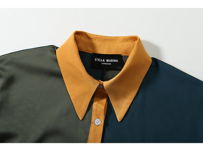 Vestido Casual Estilo Hong Kong con Combinación de Colores - Image 8