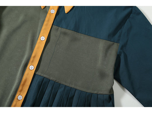Vestido Casual Estilo Hong Kong con Combinación de Colores - Image 9