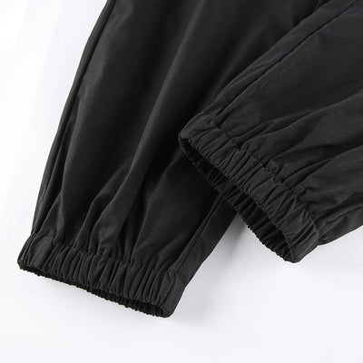 Pantalones Cargo Punk de Cintura Alta con Cremalleras Huecas - Image 9