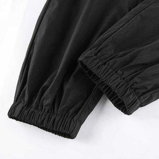 Pantalones Cargo Punk de Cintura Alta con Cremalleras Huecas - Image 9