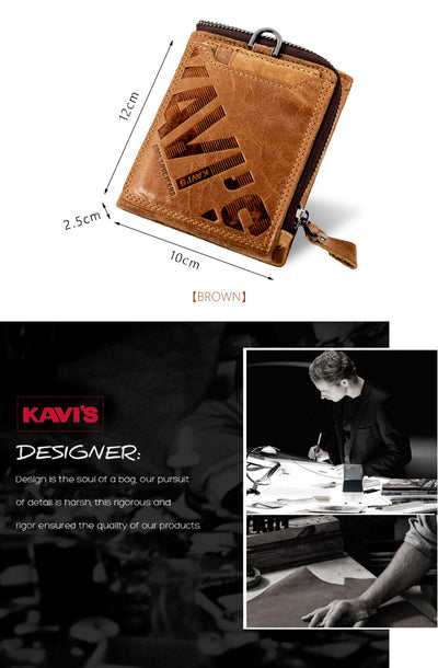Billetera Vintage de Cuero para Hombre con Compartimentos Multifuncionales - Image 6
