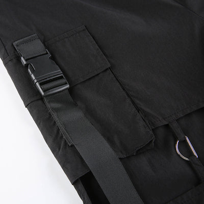 Pantalones Cargo Punk de Cintura Alta con Cremalleras Huecas - Image 14