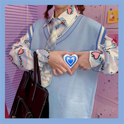 Conjunto Dos Piezas Chaleco y Blusa Tejida de Manga Larga para Amigas - Image 27