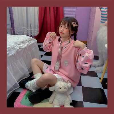Conjunto Dos Piezas Chaleco y Blusa Tejida de Manga Larga para Amigas - Image 37