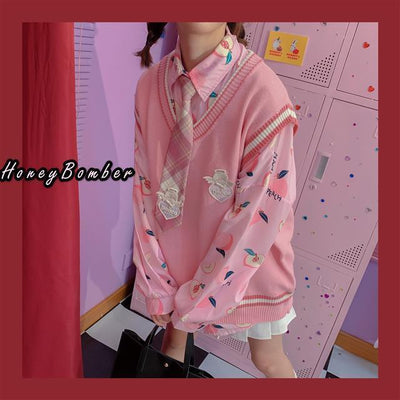 Conjunto Dos Piezas Chaleco y Blusa Tejida de Manga Larga para Amigas - Image 39