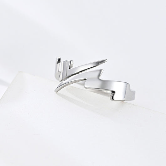 Anillo Eclipse Harajuku Titanio Acero Hueco Efecto Rayo - Image 11