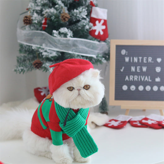Suéter Navideño Tejido de Algodón para Perros - Image 8