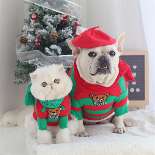 Suéter Navideño Tejido de Algodón para Perros - Image 10