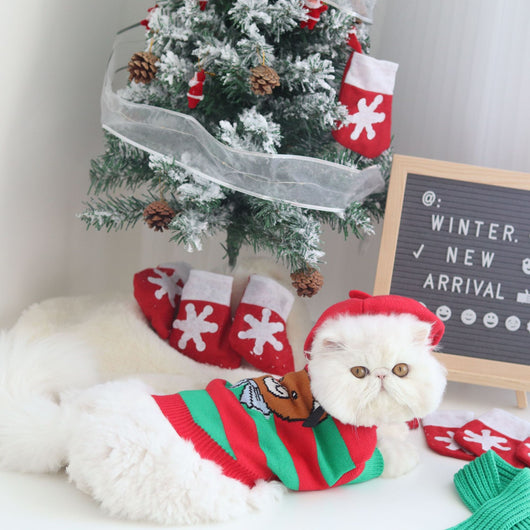 Suéter Navideño Tejido de Algodón para Perros - Image 13