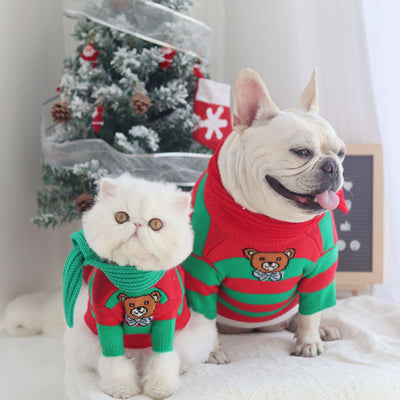 Suéter Navideño Tejido de Algodón para Perros - Image 14