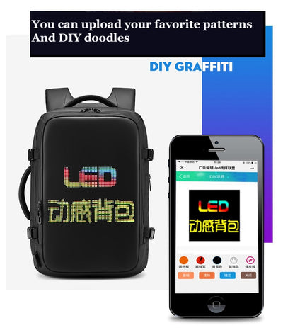 Mochila Ejecutiva Multimedia con LED - Tela Oxford Resistente - Image 10