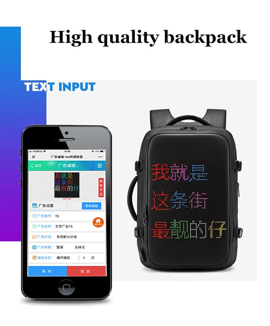 Mochila Ejecutiva Multimedia con LED - Tela Oxford Resistente - Image 11