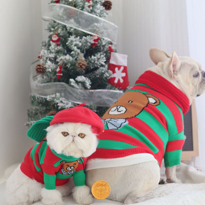 Suéter Navideño Tejido de Algodón para Perros - Image 16