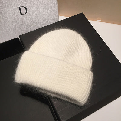 Gorro Tejido de Conejo y Lana para Mujer - Calidez y Estilo - Image 19