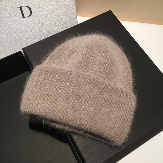 Gorro Tejido de Conejo y Lana para Mujer - Calidez y Estilo - Image 22