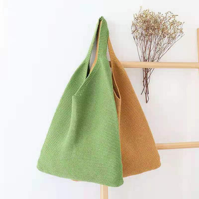 Bolso Tejido Retro de Lana - Portátil y Elegante - Image 20